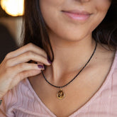 IRINA - Collar personalizado medalla dorada 17mm